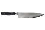 Couteau de chef 20cm Hakami Ajisai lame San Maï manche pakkawood noir et gris