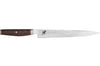 Couteau à trancher japonais Miyabi 6000MCT lame martelée 24cm + manche en Pakka