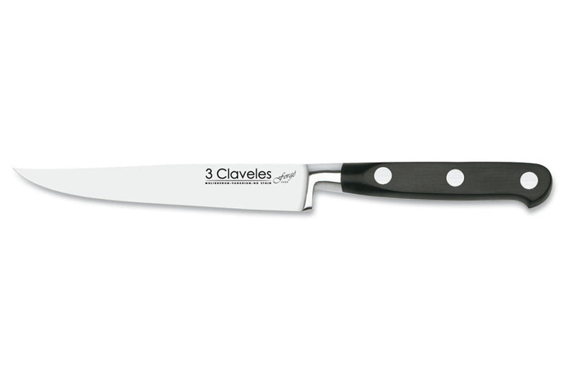 Couteau à viande 3 Claveles Forgé acier inox 12cm