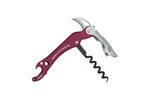 Tire bouchon VINUM Fox Knives 12cm alu anodisé bordeaux