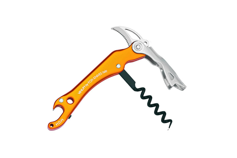 Tire bouchon VINUM Fox Knives 12cm alu anodisé orange