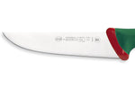 Couteau de boucher professionnel SANELLI Premana lame 18cm manche vert