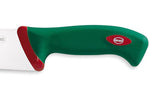 Couteau de boucher professionnel SANELLI Premana lame 27cm manche vert