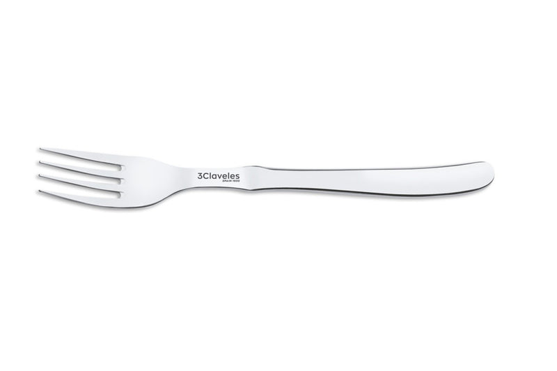 Fourchette de table 3 Claveles tout acier 9cm