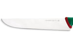 Couteau de boucher professionnel SANELLI Premana lame 33cm manche vert