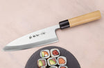 Couteau deba 18cm japonais artisanal Sakai Takayuki Honkasumi pour gaucher