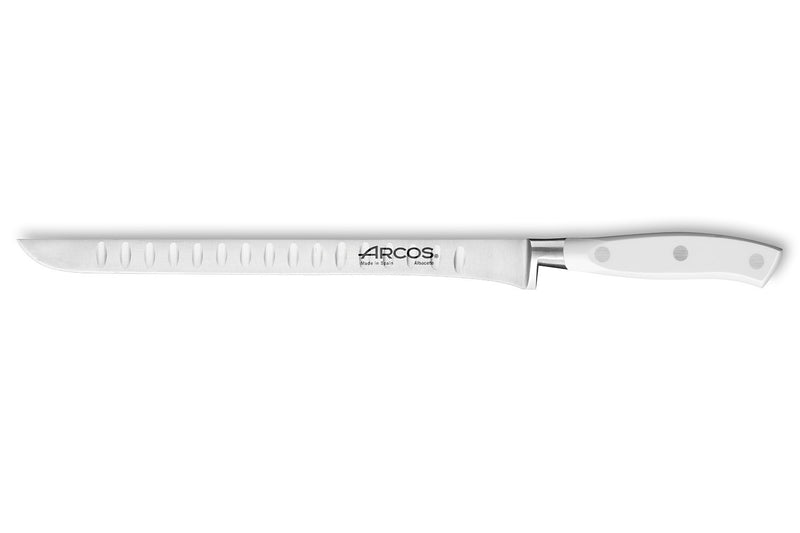 Couteau à jambon forgé Riviera White Arcos lame flexible 25cm acier NITRUM®