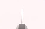Couteau santoku 16,5cm japonais artisanal Hatsukokoro Chromax manche en teck