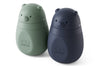 Set 2 gourdes à compote Monbento Yummy réutilisables pour bébés et enfants vert & bleu
