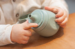 Set 2 gourdes à compote Monbento Yummy réutilisables pour bébés et enfants vert & bleu