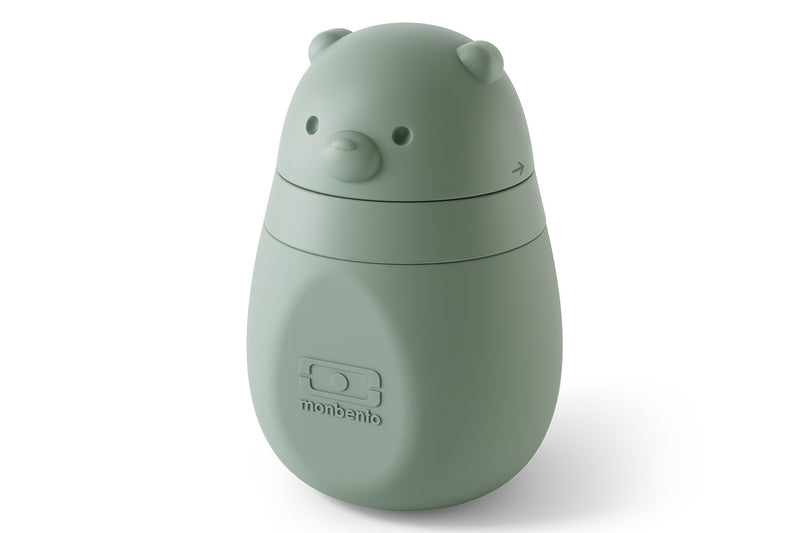 Gourde à compote Monbento Yummy pour bébés et enfants vert forêt