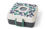 Boîte à sandwich enfant Monbento Snacky avec couverts bleu camo