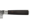 Couteau santoku 18cm Hakami Sakura lame martelée et manche pakkawood marron