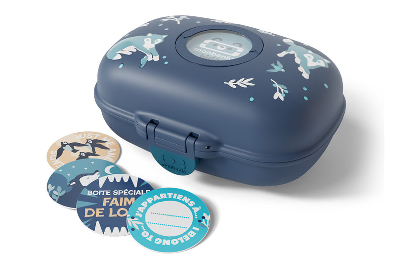 Boîte à gouter Monbento Gram loup bleu