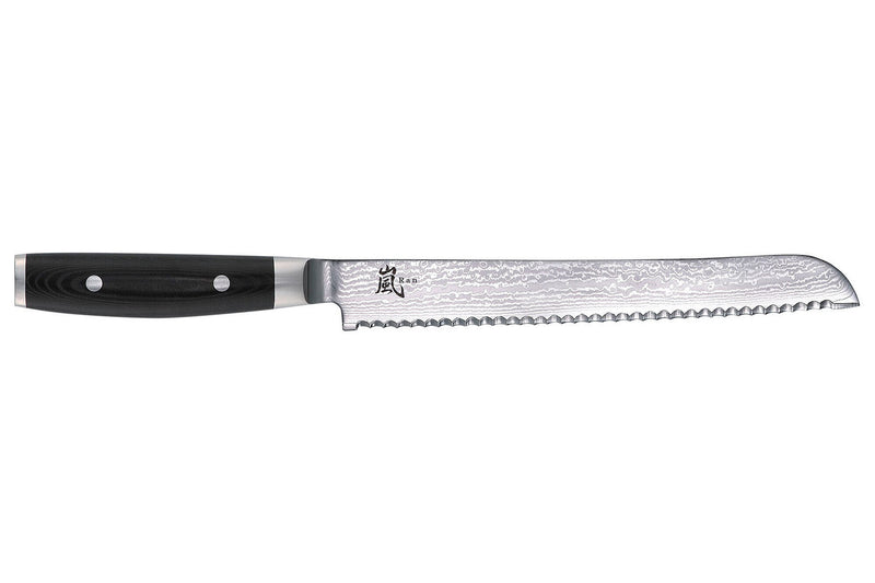 Couteau à pain japonais Yaxell RAN lame dentelée 23cm 69 couches