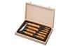 Coffret en bois 10 couteaux Opinel Tradition Carbone manches hêtre