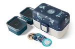 Lunch box pour enfant Monbento Tresor loup bleu