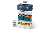 Lunch box pour enfant Monbento Tresor loup bleu