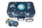 Lunch box pour enfant Monbento Tresor loup bleu