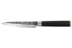 Couteau universel 12cm Hakami Sakura lame martelée et manche pakkawood marron