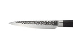Couteau universel 12cm Hakami Sakura lame martelée et manche pakkawood marron