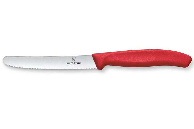 Couteau de table Victorinox SwissClassic rouge lame à dents 11cm