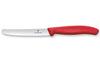 Couteau de table Victorinox SwissClassic rouge lame à dents 11cm