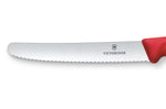 Couteau de table Victorinox SwissClassic rouge lame à dents 11cm