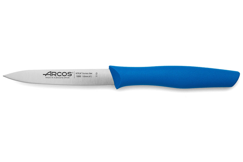 Couteau d'office acier Nitrum bleu 10cm Arcos Nova