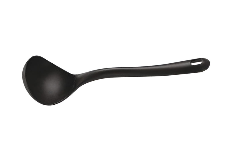 Louche de cuisine professionnelle en polyamide noir 32cm diamètre 9cm - 10cl