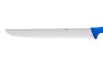 Couteau à poisson DEGLON lame 42cm microdentée manche PP bleu