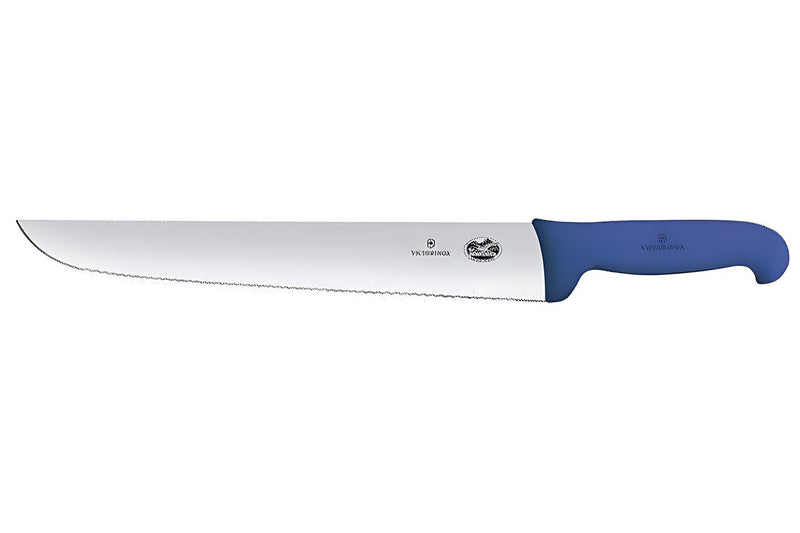 Couteau à poisson Victorinox 36cm dentelé manche Fibrox bleu
