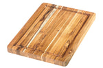 Planche à découper TeakHaus Scandi en teck avec rigole 36x26x2,5cm
