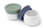 Set 2 récipients à sauce Monbento MB Temple S petit format vert et bleu