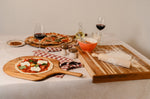Planche de service pour pizza TeakHaus Canoe en teck 43x26x1,5cm