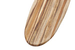 Planche de service longue TeakHaus Canoe en teck 67x21,5x1,3cm