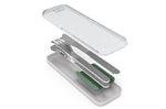 Set couverts nomades Monbento Slim Box vert