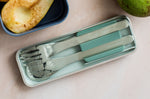 Set couverts nomades Monbento Slim Box vert