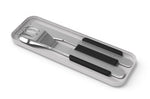 Set couverts nomades Monbento Slim Box noir