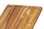 Planche à découper TeakHaus Marine en teck avec rigole 41x30,5x2cm