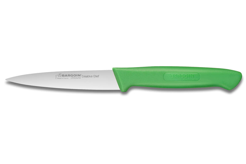 Couteau d'office Bargoin Creative Chef 10cm manche surmoulé vert