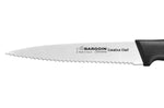 Couteau d'office Bargoin Creative Chef lame dentelée 10cm manche surmoulé noir