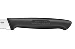 Couteau d'office Bargoin Creative Chef lame dentelée 10cm manche surmoulé noir