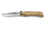 Couteau artisanal Old Bear L lame inox 9cm manche olivier avec virole