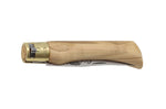 Couteau artisanal Old Bear L lame inox 9cm manche olivier avec virole