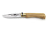 Couteau artisanal Old Bear M lame inox 8cm manche olivier avec virole