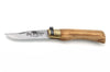 Couteau artisanal Old Bear S lame inox 7cm manche olivier avec virole