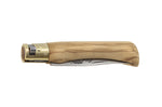 Couteau artisanal Old Bear S lame inox 7cm manche olivier avec virole