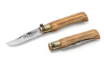 Couteau artisanal Old Bear S lame inox 7cm manche olivier avec virole