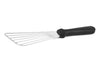 Pelle de cuisine ajourée 17cm lame inox + manche noir synthétique